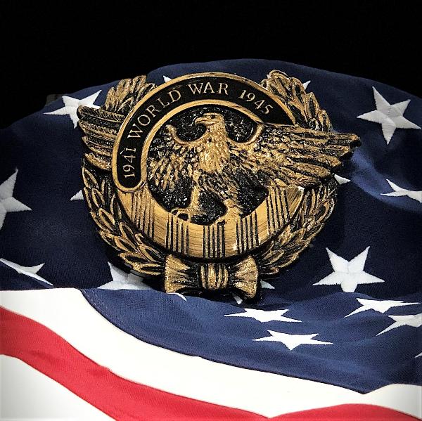 WWII Veteran Grave Marker & Flag Holder with Aluminum Ground Spike | Made in USA - Image 4