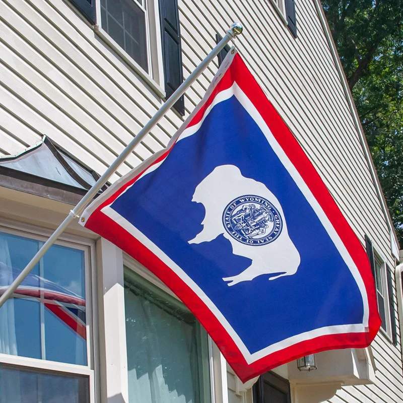 Wyoming Outdoor Nylon State Flag | Made in USA | Low-Medium Wind Flag - Image 3