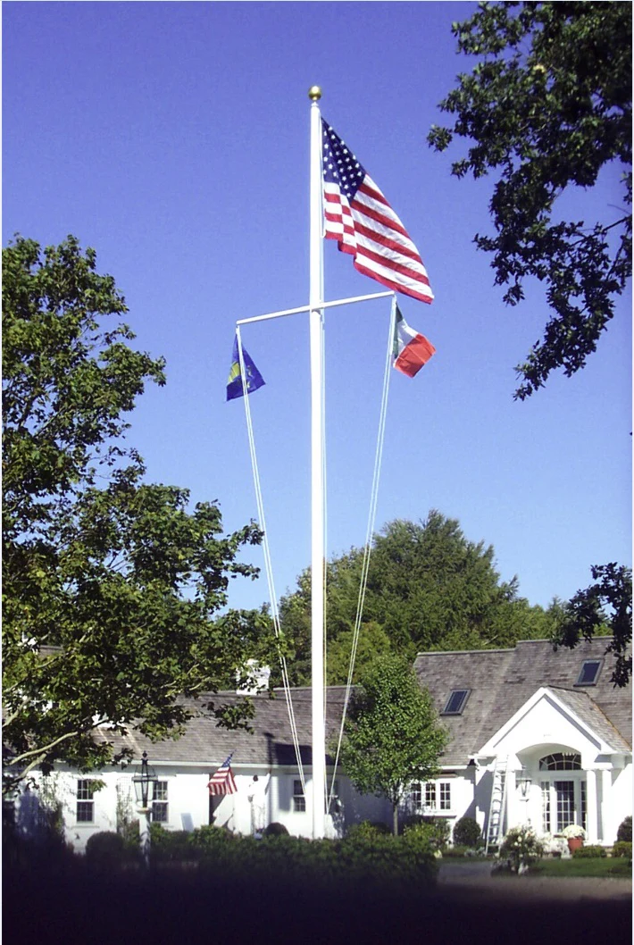 Zeus™ Poseidon Handcrafted Fiberglass Flagpole with Yardarm | Lifetime Warranty | Made in USA - Image 5